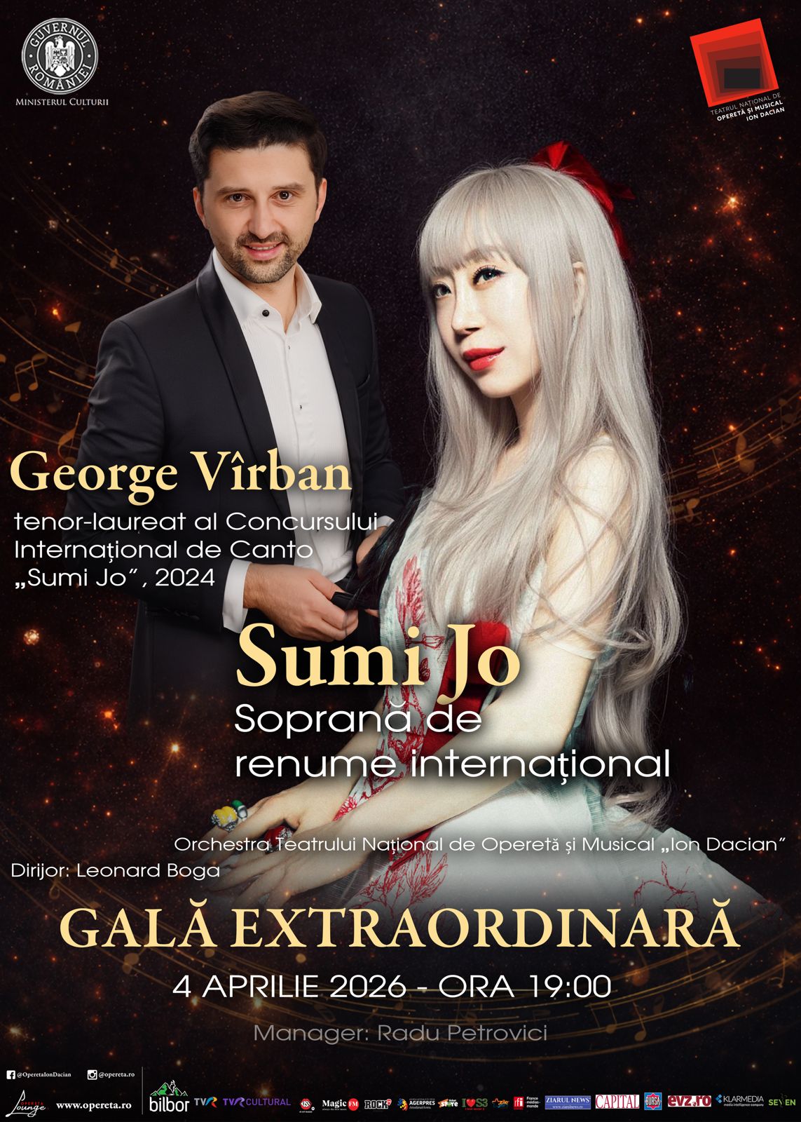 Gală Extraordinară - Teatrul Național de Operetă și Musical Ion Dacian
